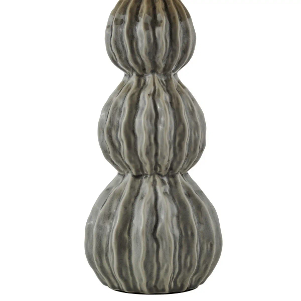 Nocna lampka tkaninowa Lorelai LOR4239 tuba do sypialni szary