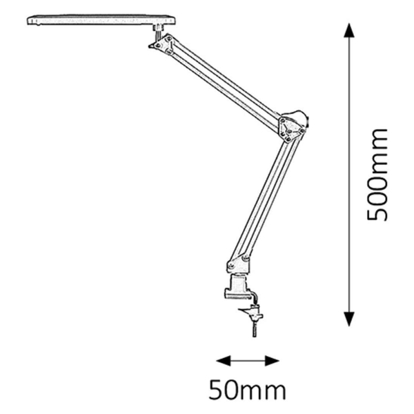 Industrialna lampa stołowa RAUL 4419 stojąca LED 6W 4000K czarna OUTLET