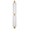 Wisząca lampa sypialniana OSMO ST-15038P-2 LED 15W 3000K szklana mosiądz