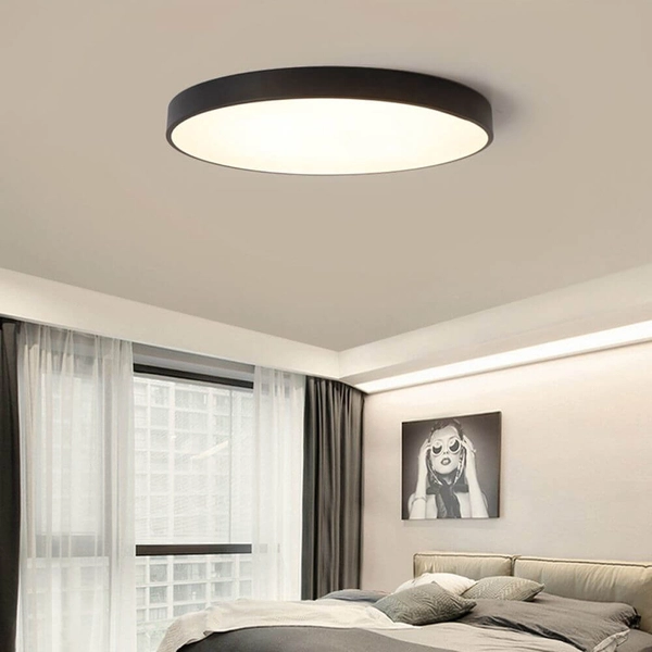 Plafoniera metalowa MODERN MD1001-30-HW LED 20W 3000K okrągły czarny