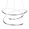 Wisząca lampa NEMENIA DL106-37051 RL Light LED 36W 4000K pofalowana chrom