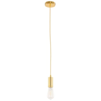 Kabel wiszący MODERNA DS-M-038 GOLD Italux metalowa OPRAWKA industrialny ZWIS przewód złoty