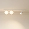 Sufitowa lampa kulista ANDI białe szklane kule reflektorek regulowany tubka K-5495