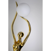 Designerska lampa podłogowa DEMETER złota biała AZ6784 1xE27