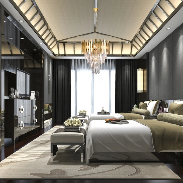 LAMPA wisząca ASPEN ML6000 Milagro glamour OPRAWA kryształowy ZWIS na łańcuchu złoty