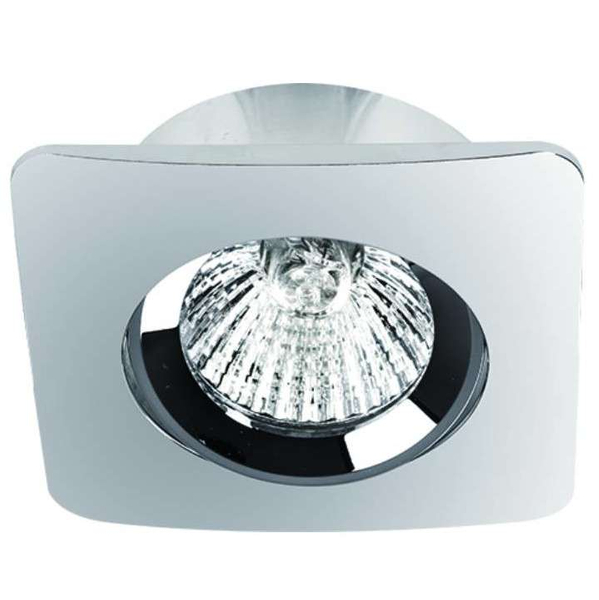 Oczko LAMPA sufitowa Bello Orlicki Design metalowa OPRAWA regulowana wpust kwadratowy chrom
