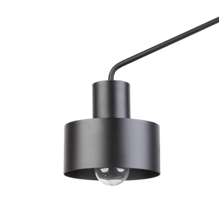 Natynkowa LAMPA sufitowa JUMBO 31533 Sigma metalowa OPRAWA na wysięgnikach plafon czarny