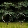 Pierścieniowa wbijana lampa ogrodowa Rings EKO2360 LED 3W 3000K IP54 czarny