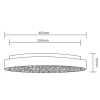 Plafon z pilotem Chizu R67161132 RL Light LED 22W 2700-6000K RGB czarna