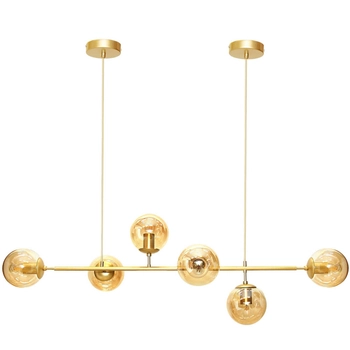 Lampa sufitowa molekuły 439 Domeno LED wielopunktowa złota