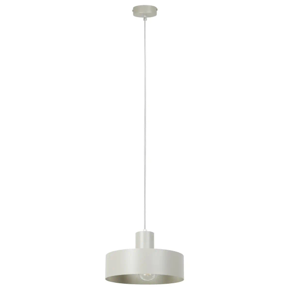 Lampa wisząca nad stół Rif M 41178 do jadalni metalowa szara beżowa