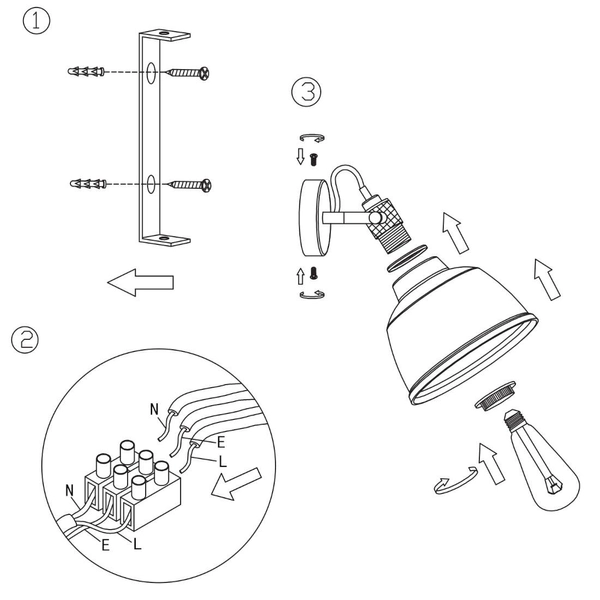 Loftowa LAMPA ścienna IRVING T163-01-C Maytoni industrialna OPRAWA regulowany kinkiet przydymiony