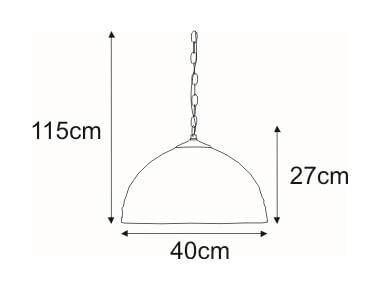 Lampa wisząca K-P162208 pokryta masą perłową multikolor