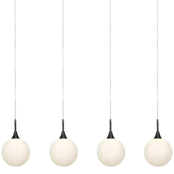 LAMPA wisząca QUATTRO 107762 Markslojd listwa OPRAWA szklane kule balls czarne białe