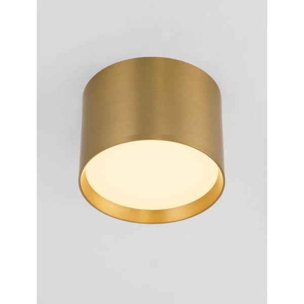 Ledowy okrągły plafon RINVELA LE45505 LED 17W 3000K złota