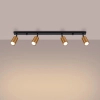 Lampa sufitowa do jadalni Winx SL.1379 Sollux na listwie czarny miedziany