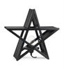 Ozdoba stołowa świetlna Bamboo gwiazda star stojąca czarna