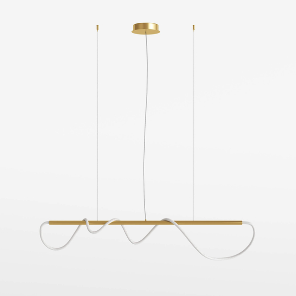 Ledowa lampa wisząca Rosa MOD166PL-L30G3K 30W 3000K do salonu złota