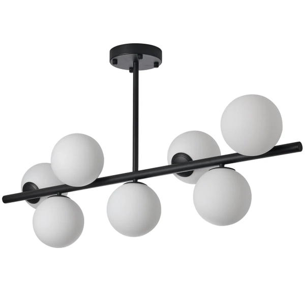 Molekułowa lampa sufitowa Bolti PLC0104-BK Yaskr szklane kule biała czarna