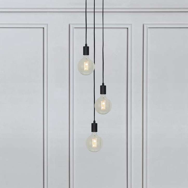 LAMPA wisząca SKY 106334 Markslojd metalowa OPRAWA zwis KASKADA przewody kable czarne