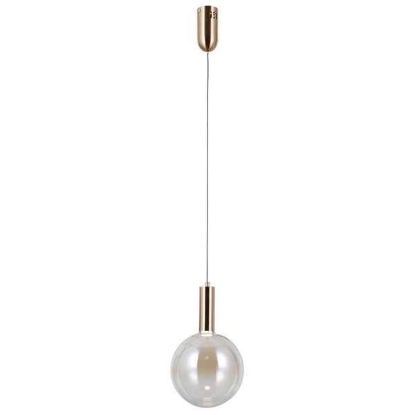 Zwieszana lampa Strela PND-34378-1M-HBR LED 5W 3000K złoty bursztynowy