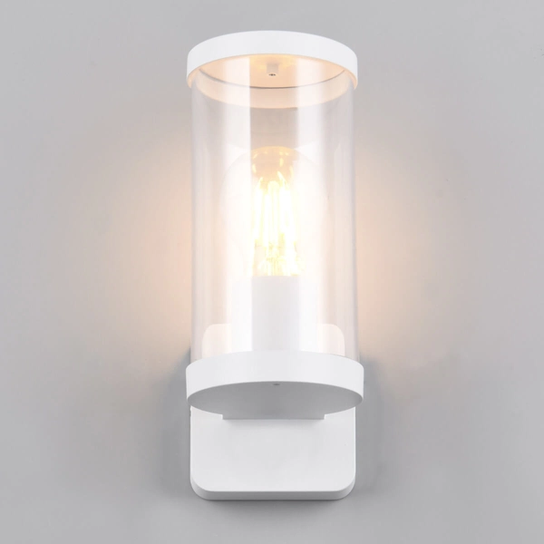 Metalowa lampa ścienna Bonito R21596131 IP44 tuba biały