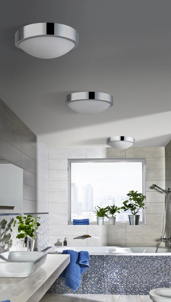 Łazienkowy plafon Colette AZ1311 Azzardo IP44 biały chrom