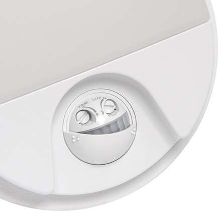 Elewacyjna lampa PEDRO 03793 Ideus zewnętrzna OPRAWA LED 15W 4000K z czujnikiem IP54 biała