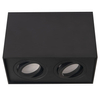 Sufitowa oprawa sypialniana BASIC SQUARE C0089 Maxlight podwójna czarna