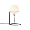 Stolikowa lampa okrągła Wilson 2412575003 biała czarna