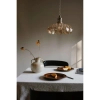 Lampa wisząca szklana KURAGE bursztynowa 108858 1xE27 retro do jadalni