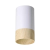 Minimalistyczna lampa sufitowa Conti 2228358 tubka drewniana biały