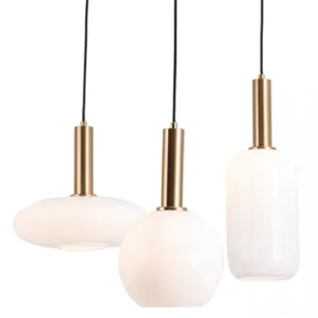 Żyrandol do salonu 22150 szklane kule nad stół białe złote