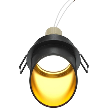 Oprawa podtynkowa Lipari DL044-01-GU10-B tuba czarna złota