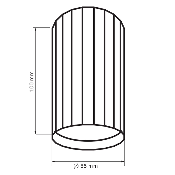 Sufitowa tubka do jadalni NICEA 323460 biały złoty
