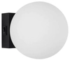 Ścienna lampa UBEDA LE42966 LED 6W 3200K szklana kula biała czarna