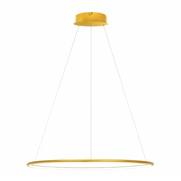 Lampa wisząca złota ringowa LED 32W 4000K neutralna barwa do salonu pierścień SLD/000061/4000/G