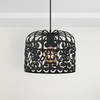 LAMPA wisząca ALESSANDRA 2156 Rabalux metalowa OPRAWA ażurowy zwis vintage czarny