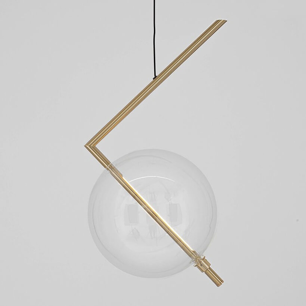 Kulista lampa wisząca Echo MSE1501100166 Moosee LED 3W 3000K szklana złota