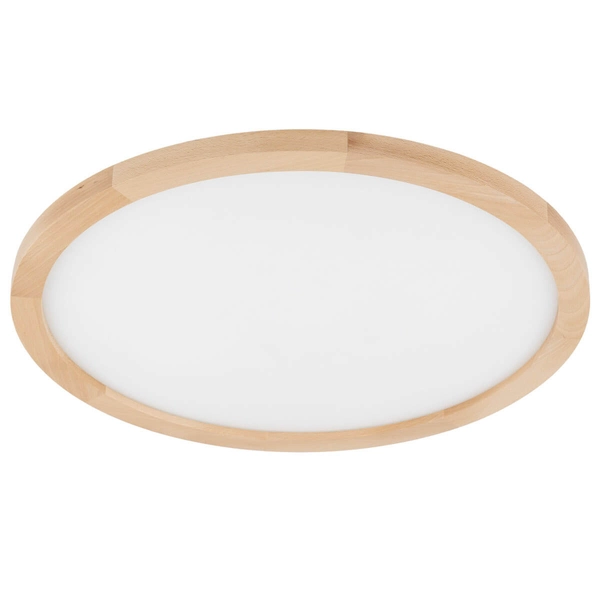 Nasufitowa lampa do łazienki Aqua 18008 LED 45W 3000-6500K round drewniana biała