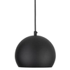 Lampa zwisająca do salonu Zoe 10167 kopuła minimalistyczna czarna