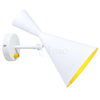 Kinkiet LAMPA ścienna MODERN 308009 Polux metalowa OPRAWA skandynawska stożek biały złoty