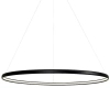 Nowoczesna lampa wisząca Carlo do sypialni LED 38W 4000K czarna