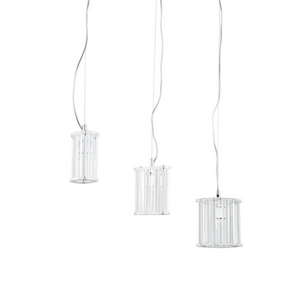 Potrójna lampa zwieszana Crystal X MD61109-3A Italux chrom