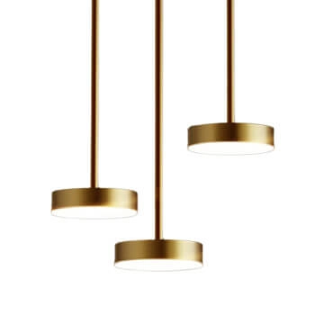 Wisząca LAMPA dyski CGSPOTLED3 COPEL metalowa OPRAWA zwis LED 36W 3000K okrągły antyczny mosiądz