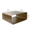 Stolik do nowoczesnych salonów NOURA MM001501100367 złoty metal 90cm