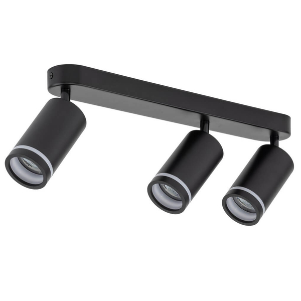Sufitowa lampa do jadalni Jet 6914 tuby regulowana metalowa czarna
