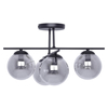 Szklana lampa sufitowa Gamma K-5166 Kaja kulista grafitowa czarna