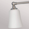 Szklany kinkiet Huguenot Lake FE-HUGOLAKE3BATH Feiss IP44 chrom biały