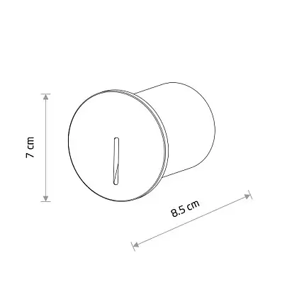 Spotlight do schodów ABBY 11528 LED 3W 3000K czarne